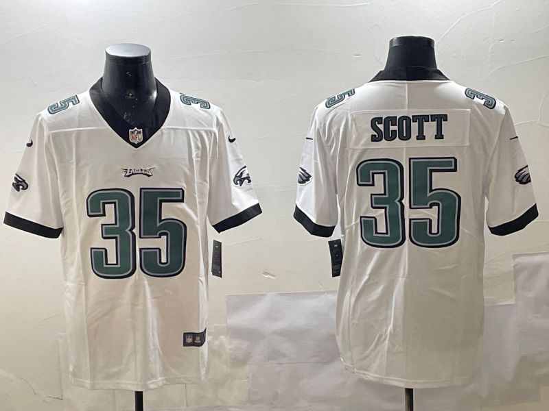 Men Philadelphia Eagles #35 Scott White Second generations 2025 Nike Vapor Limited NFL Jersey style 5->philadelphia eagles->NFL Jersey